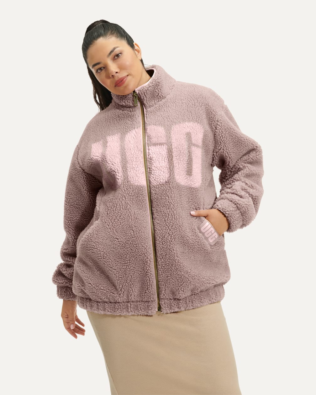 UGG® 公式【 ラケル シェルパ ジャケット|Raquelle Sherpa Jacket| 195719819194 | レディース】アグ  公式サイト
